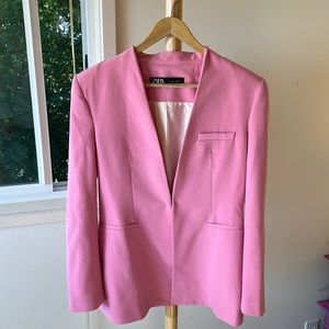 Bubblegum pink Zara blazer